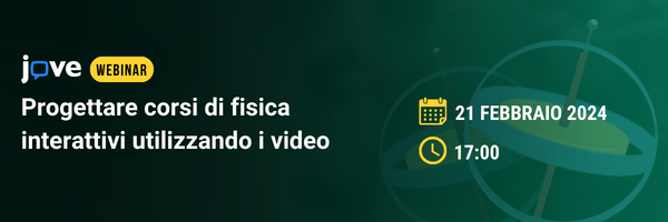 Jove Webinar Corsi di Fisica