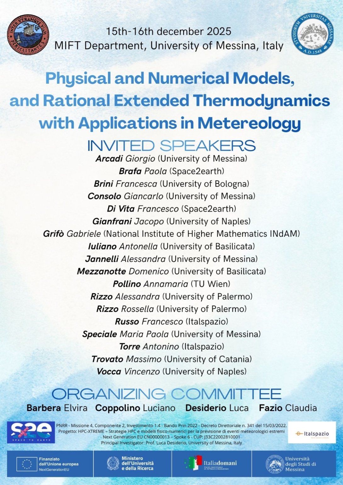 Physical and Numerical Models, and Rational Extended Thermodynamics with Applications in Meteorology